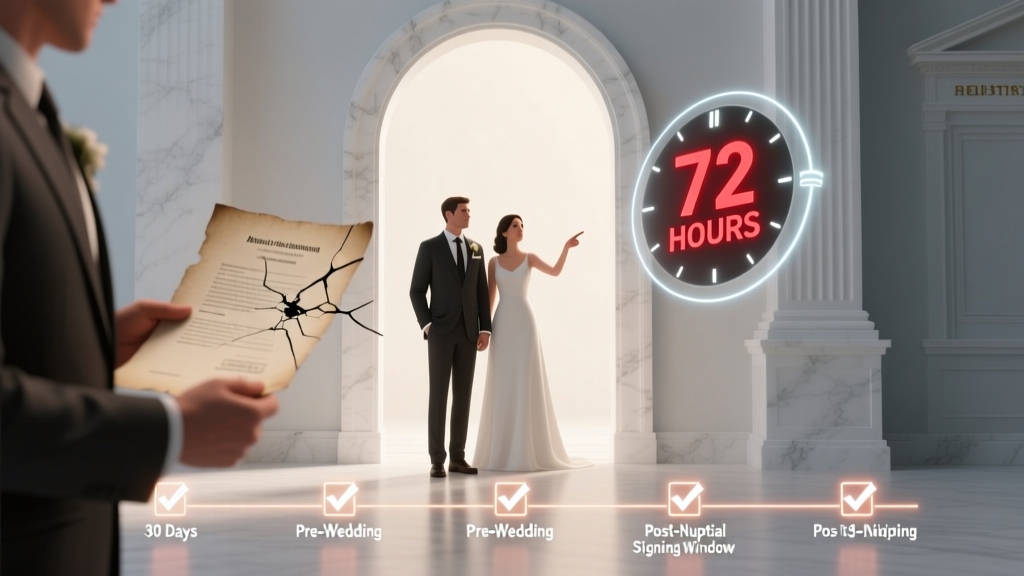 Prenup Timing: When to Sign Before Your Wedding