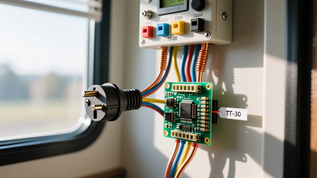 Travel Trailer 30 Amp RV Plug Wiring Diagram: TT-30 Pinout and Panel Trace