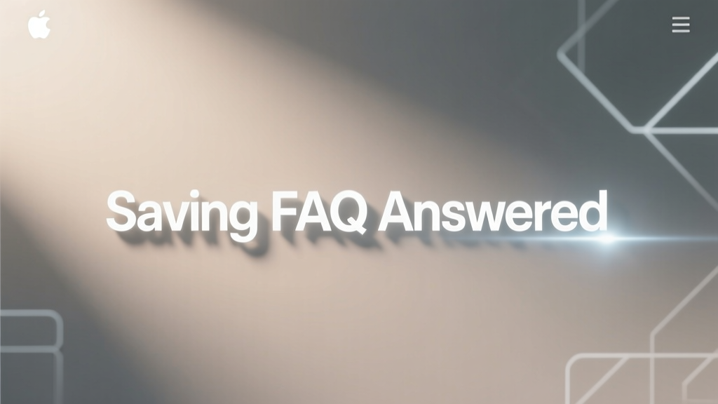 Saving FAQ Answered: Practical Answers to Your Most Pressing Money Questions