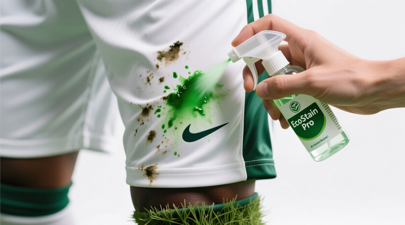 how to remove grass stains without green residue