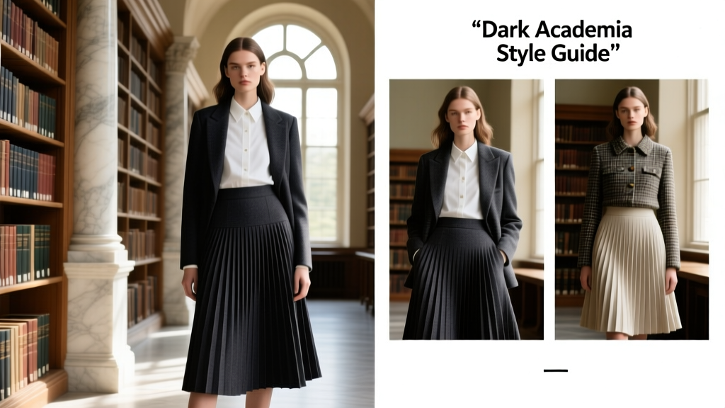 Dark Academia Pleated Skirts: Style Guide