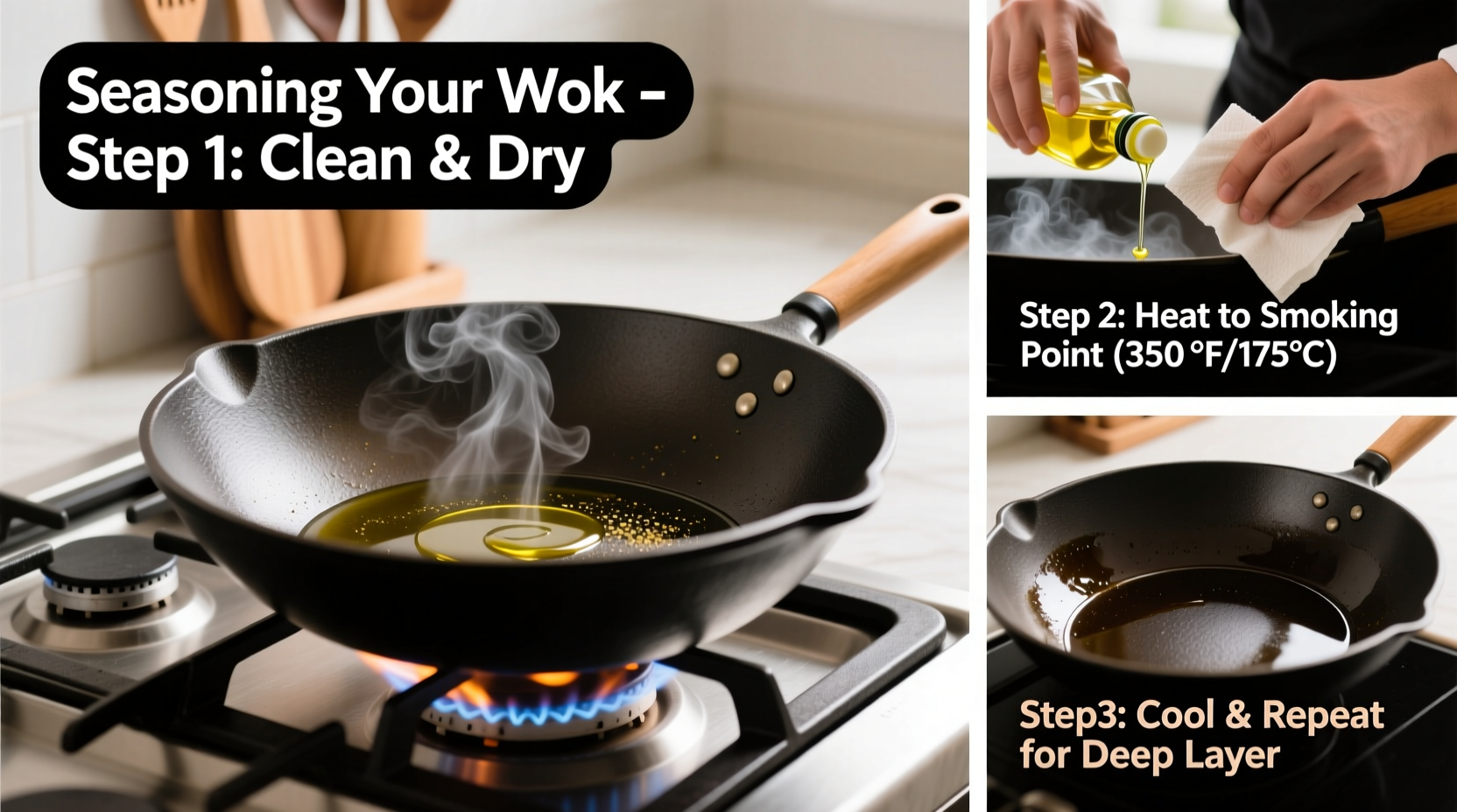 ultimate guide to seasoning a wok for the first time safely and correctly