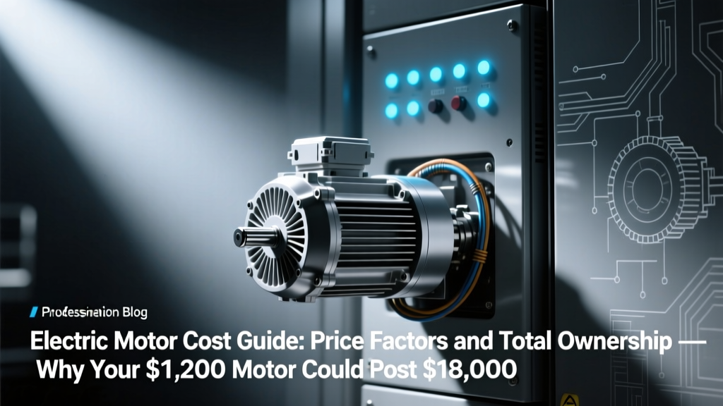Electric Motor TCO Guide: Cut Costs by 42% in 10 Years