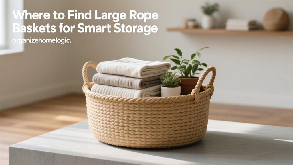 Where to Find Large Rope Baskets for Smart Storage