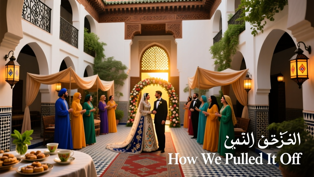 How We Pulled It Off: A Morocco Wedding in a 14th-Century Palace Turned Riad
