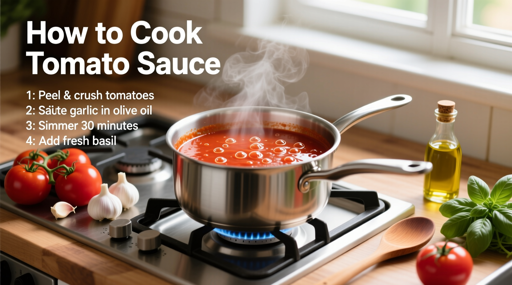 Perfect Homemade Tomato Sauce: 6-Ingredient Recipe in 45 Minutes