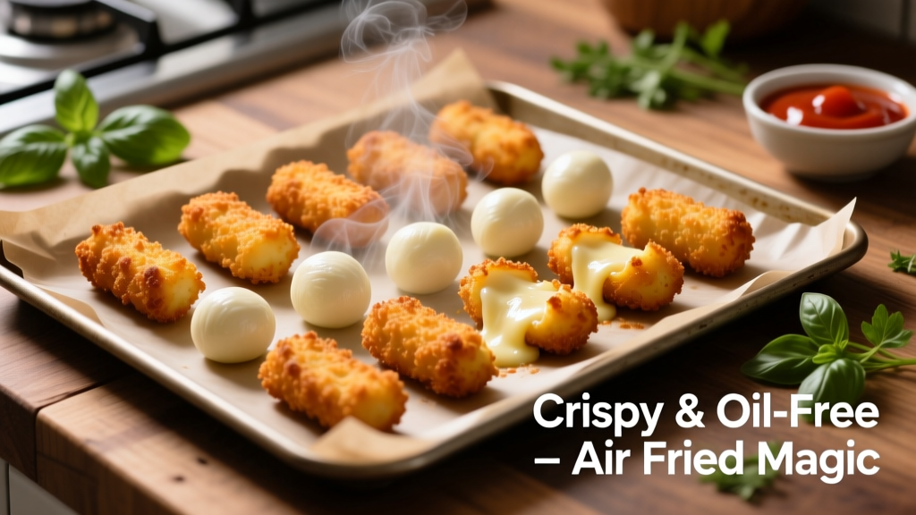 Air Fried Mozzarella: Crispy, Golden & Oil-Free