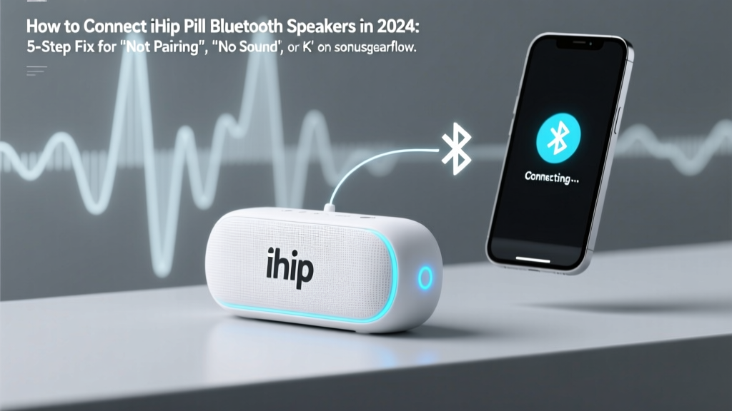 iHip Pill Bluetooth Speaker Connection Guide (2026)