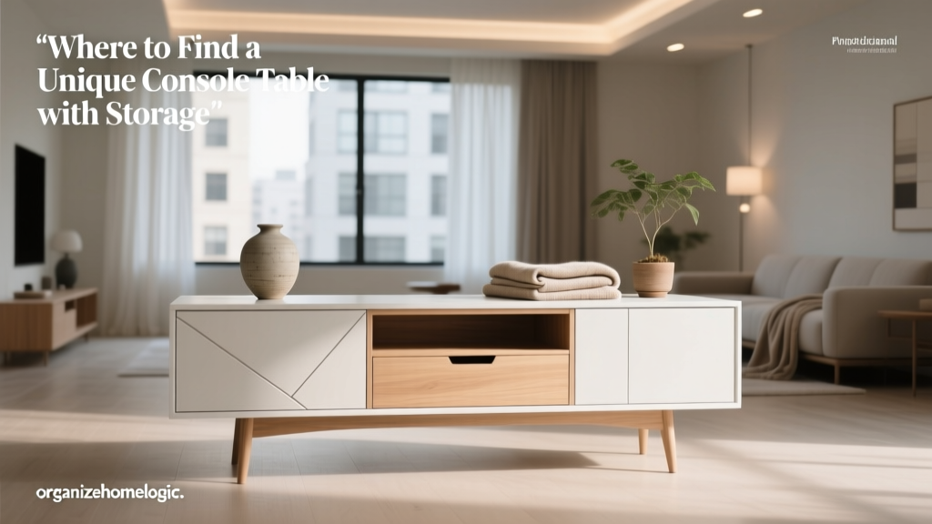 Where to Find a Unique Console Table with Storage