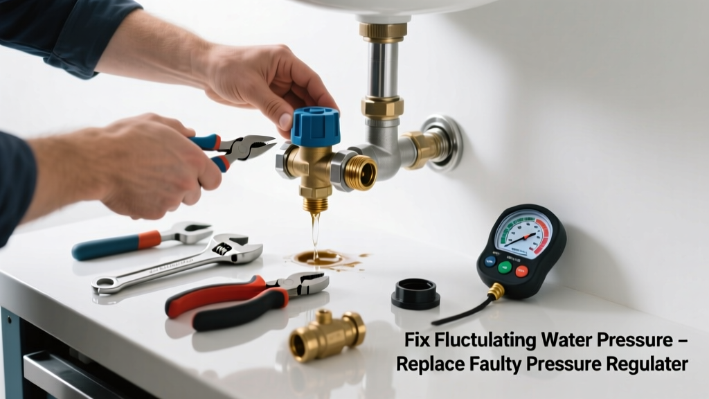 Fix Fluctuating Water Pressure: Replace Faulty Pressure Regulator