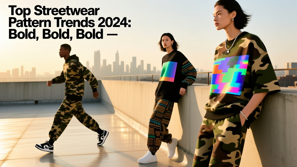 Top Streetwear Pattern Trends 2024: Bold, Bold, Bold