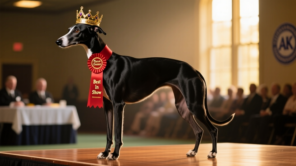 Darling Whippet Bourbon Wins “Best in Show” at AKC National Championship