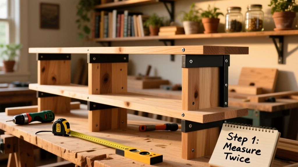 DIY Open Shelving for Beginners: Wood, Brackets & Style