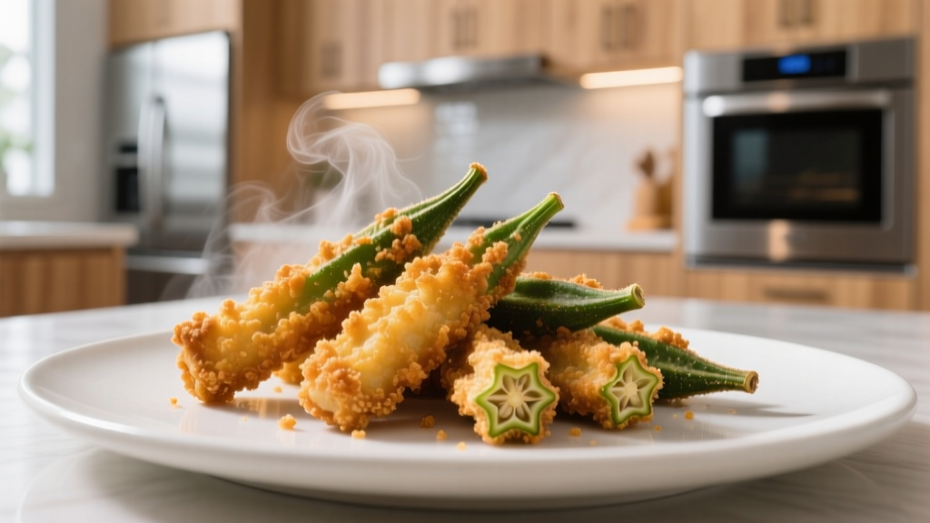Crispy Frozen Breaded Okra in Air Fryer (No Soggy Bits!)