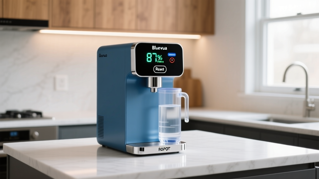 Bluevua ROPOT Countertop Reverse Osmosis Water System Reset Guide