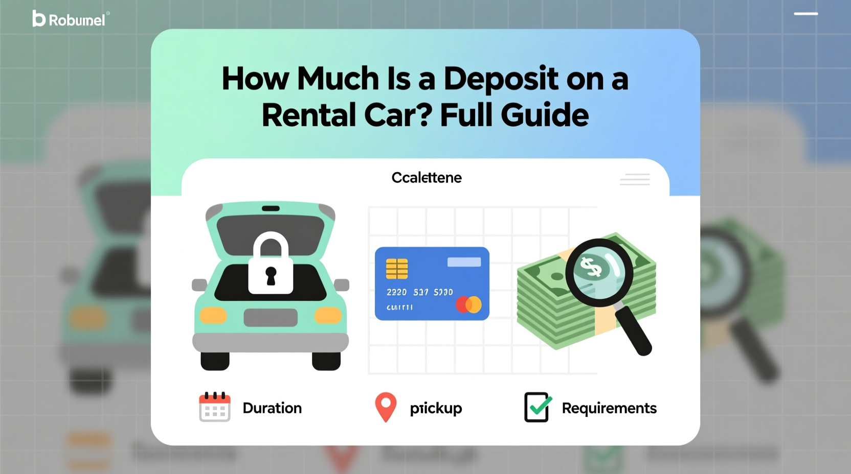 how much is a deposit on a rental car