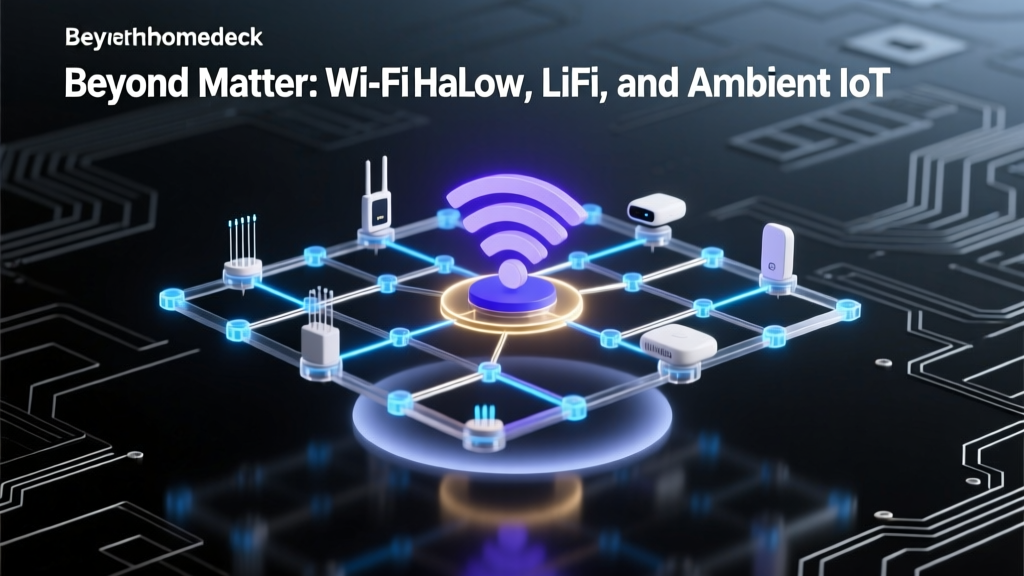 Beyond Matter: Wi-Fi HaLow, Li-Fi, and Ambient IoT