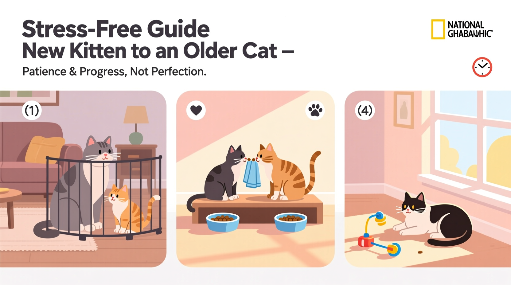 how to introduce a new kitten to an older cat stress free guide