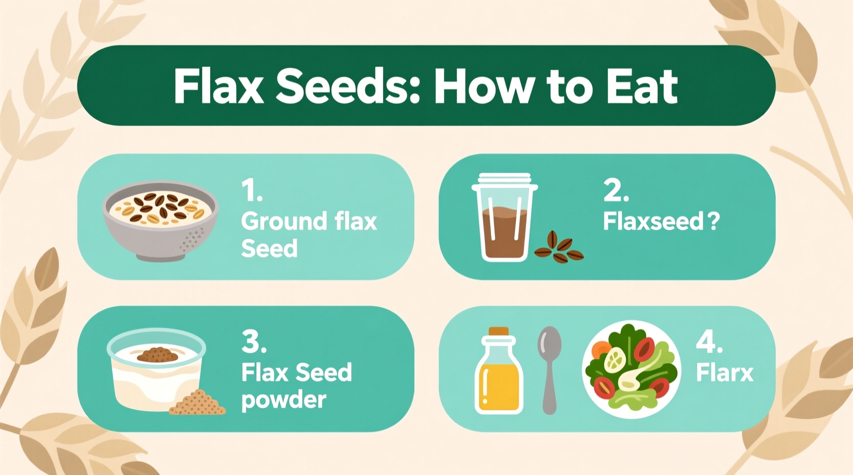 flax seeds how to eat