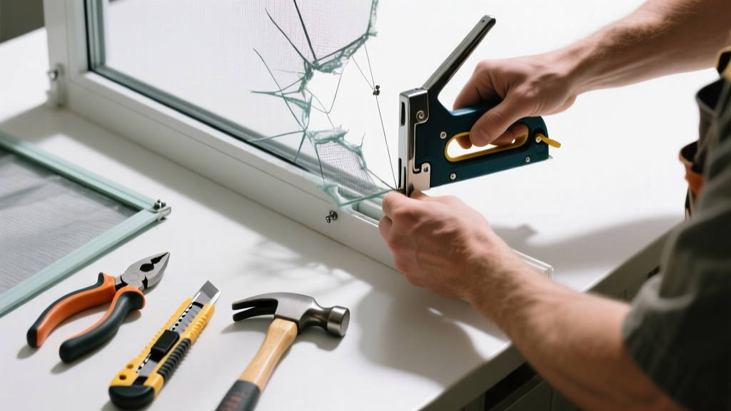 Fix a Torn Kitchen Window Screen Fast and Right