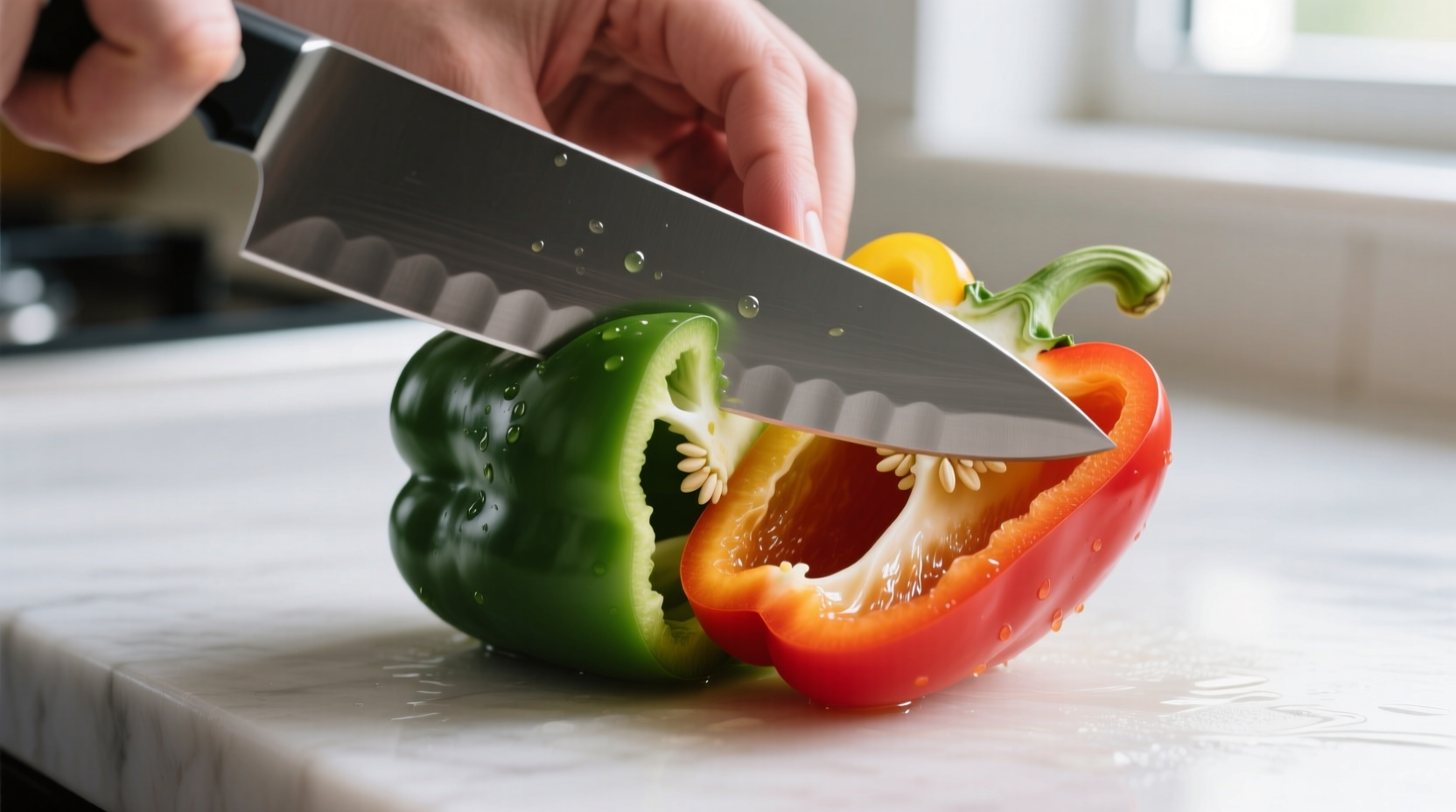 how to cut bell pepper