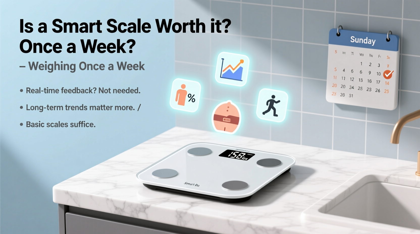 is a smart scale worth it if you only weigh yourself once a week