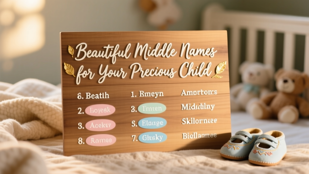 A List of Beautiful Middle Names for Your Precious Child: Thoughtful, Timeless, and Meaningful Choices