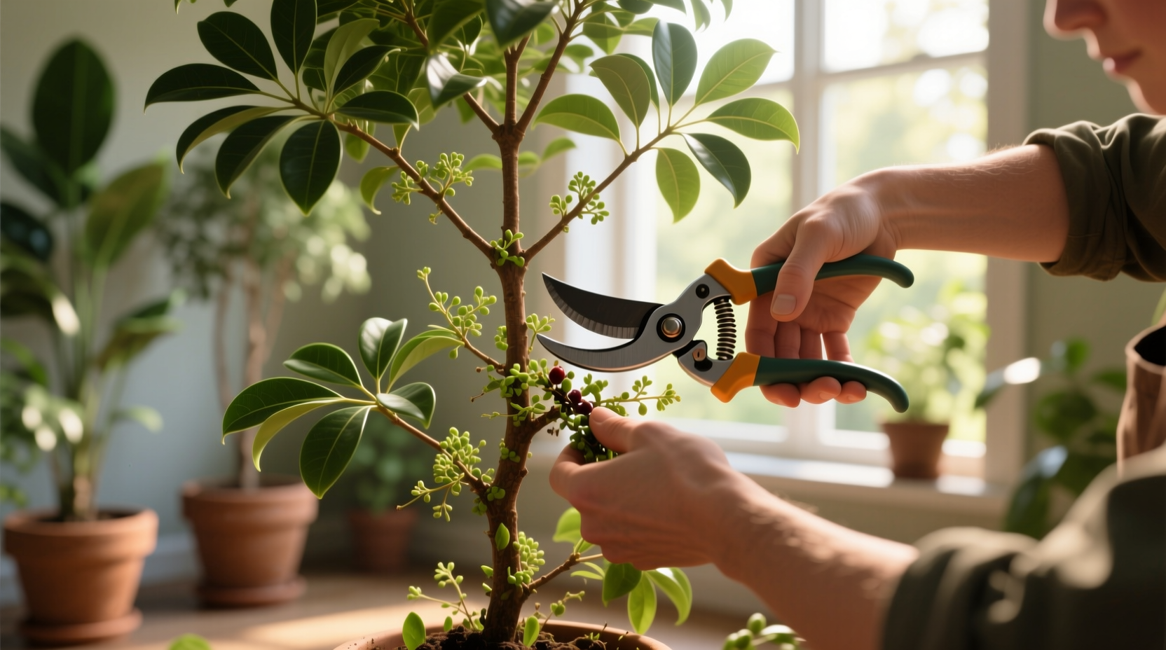 How to Prune Overgrown Schefflera Correctly