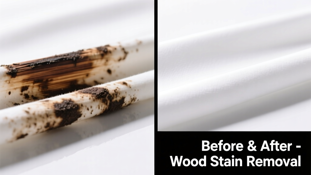 How to Remove Wood Stain from Polyester Fabric