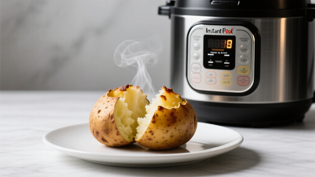 Jacket Potatoes in Instant Pot Duo Crisp: Crispy & Fluffy