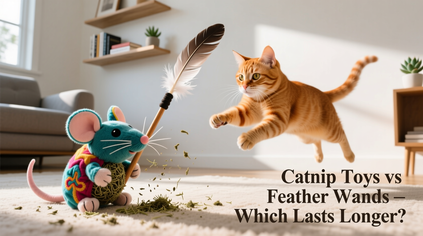 catnip toys vs feather wands which provides longer lasting entertainment