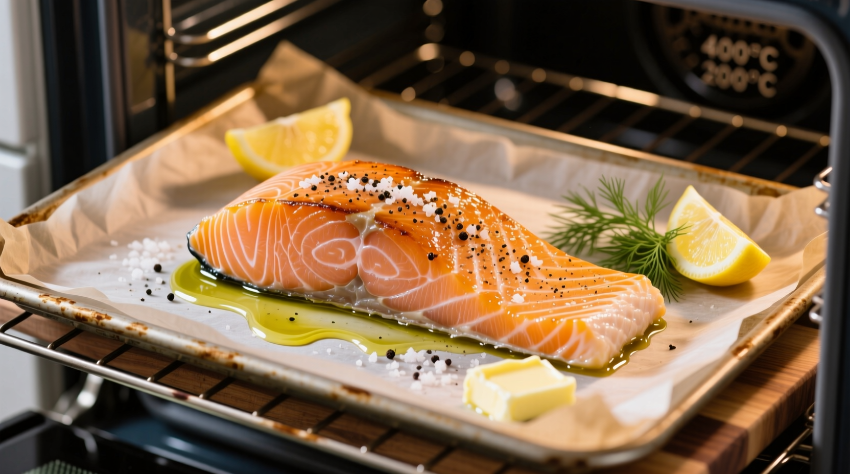 how long to cook salmon in oven at 400