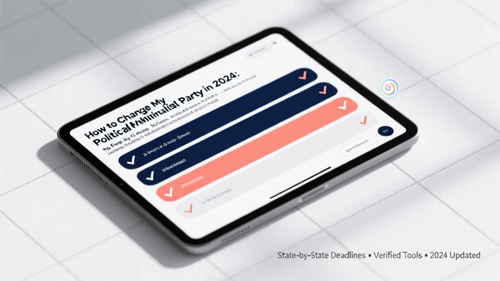 Change Political Party: 2026 Deadlines & Tools