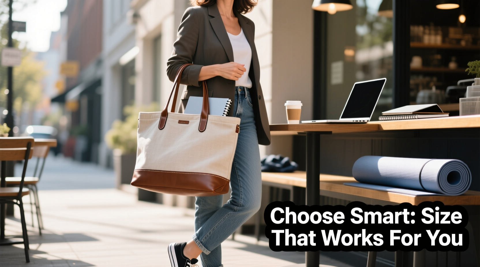 how to choose the right size tote bag for both work and weekend outings