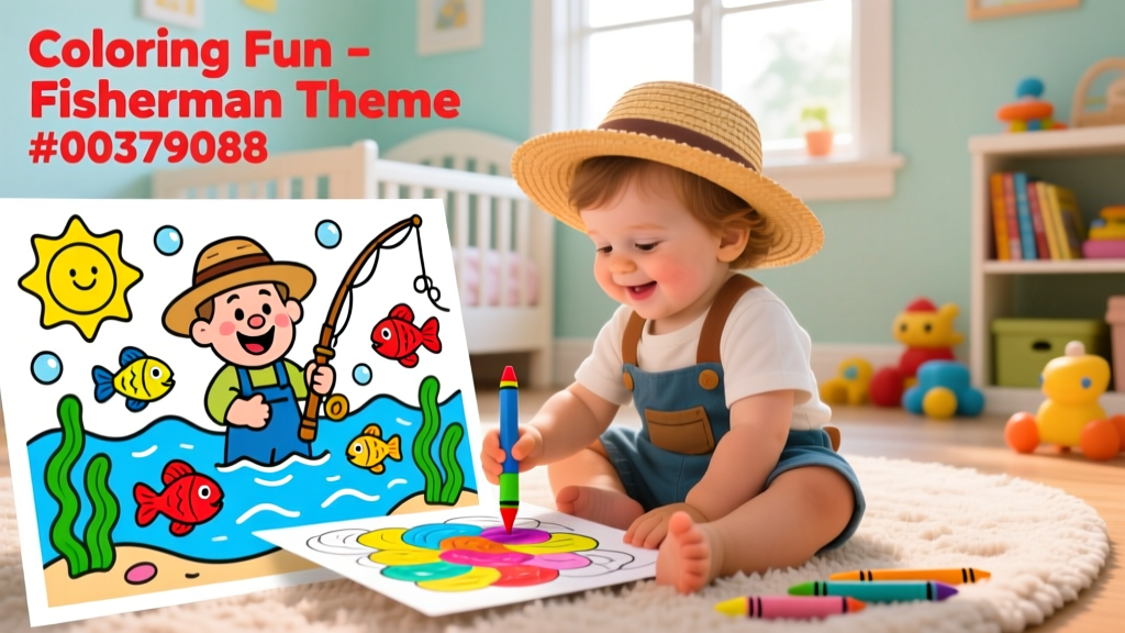 Fisherman-Themed Coloring Pages (ID: 00379088): Developmental Benefits, Classroom Integration, and Age-Appropriate Use for Toddlers and Preschoolers