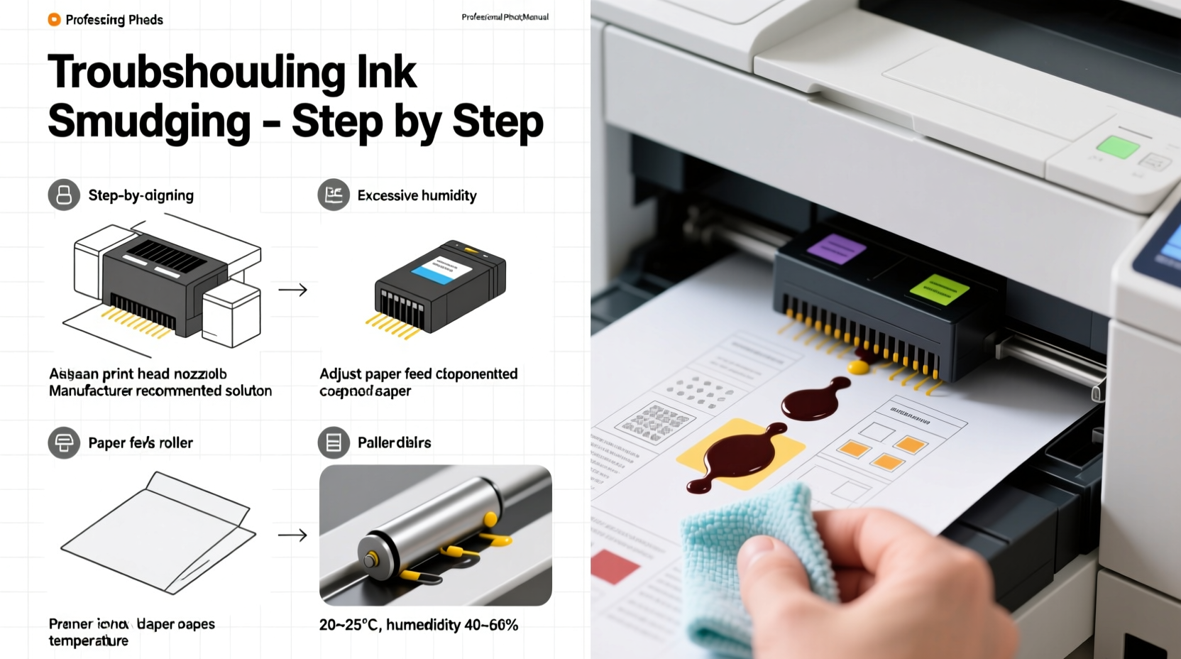 why does my printer smudge pages even with new ink and how to fix it