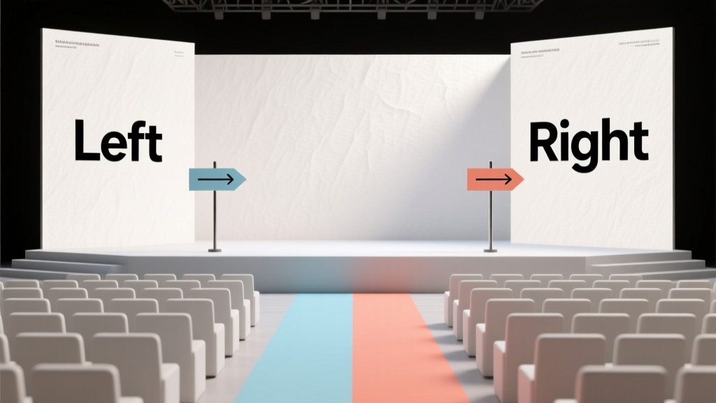 Which Party Is Left and Right? Event Orientation Guide