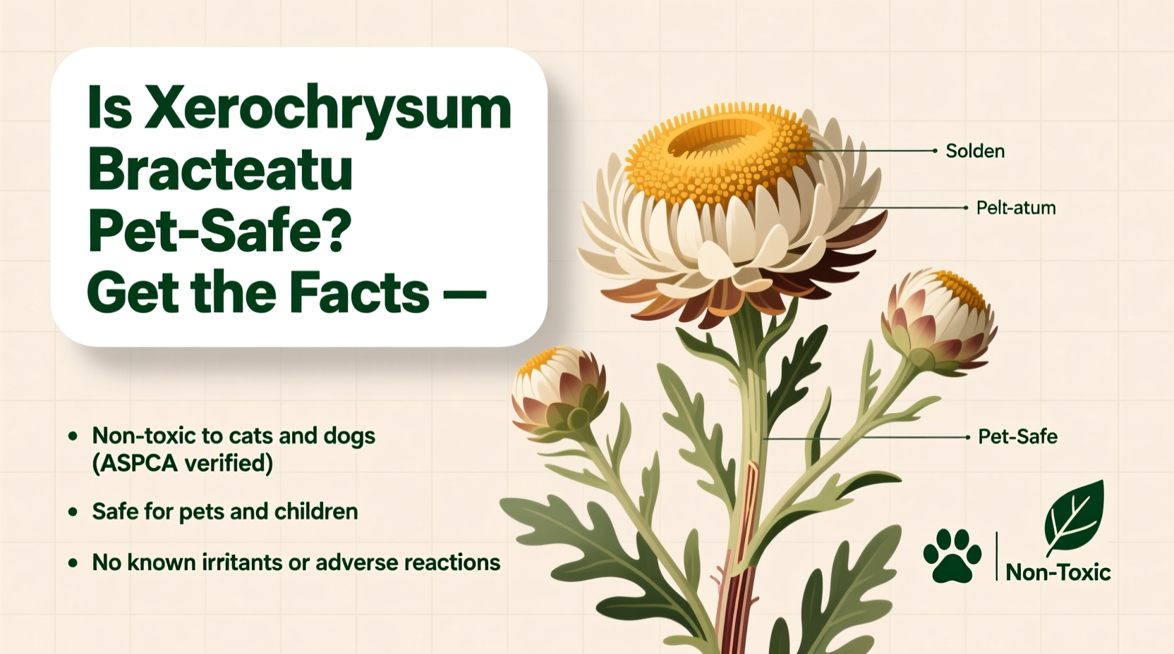 Is Xerochrysum Bracteatum Pet-Safe? Get the Facts