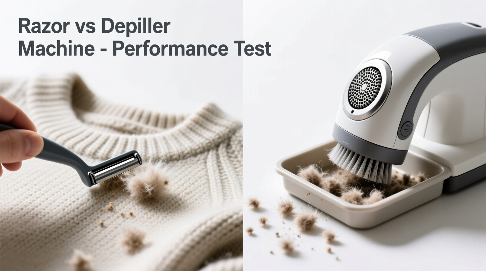 removing pilling from sweaters razor vs depiller machine