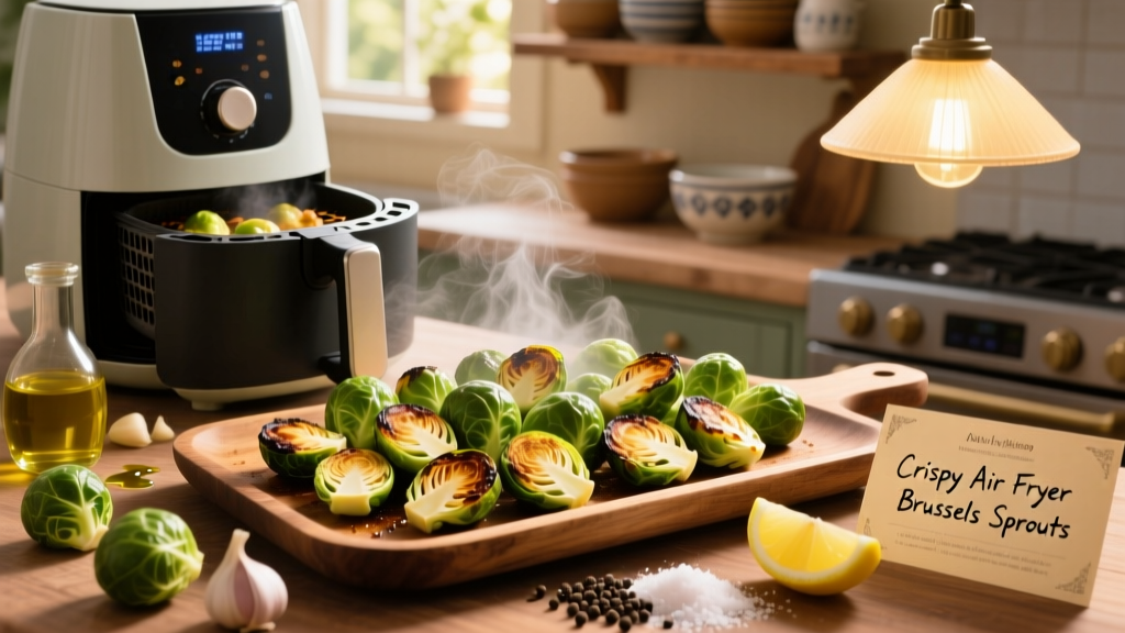 Crispy Air Fryer Brussels Sprouts Recipe (Simple!)