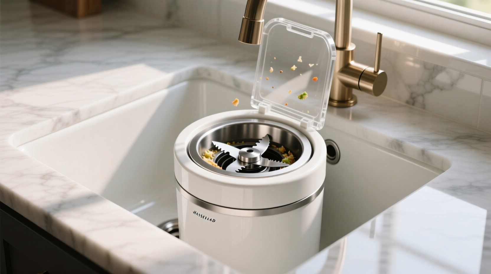 visual guide of a garbage disposal