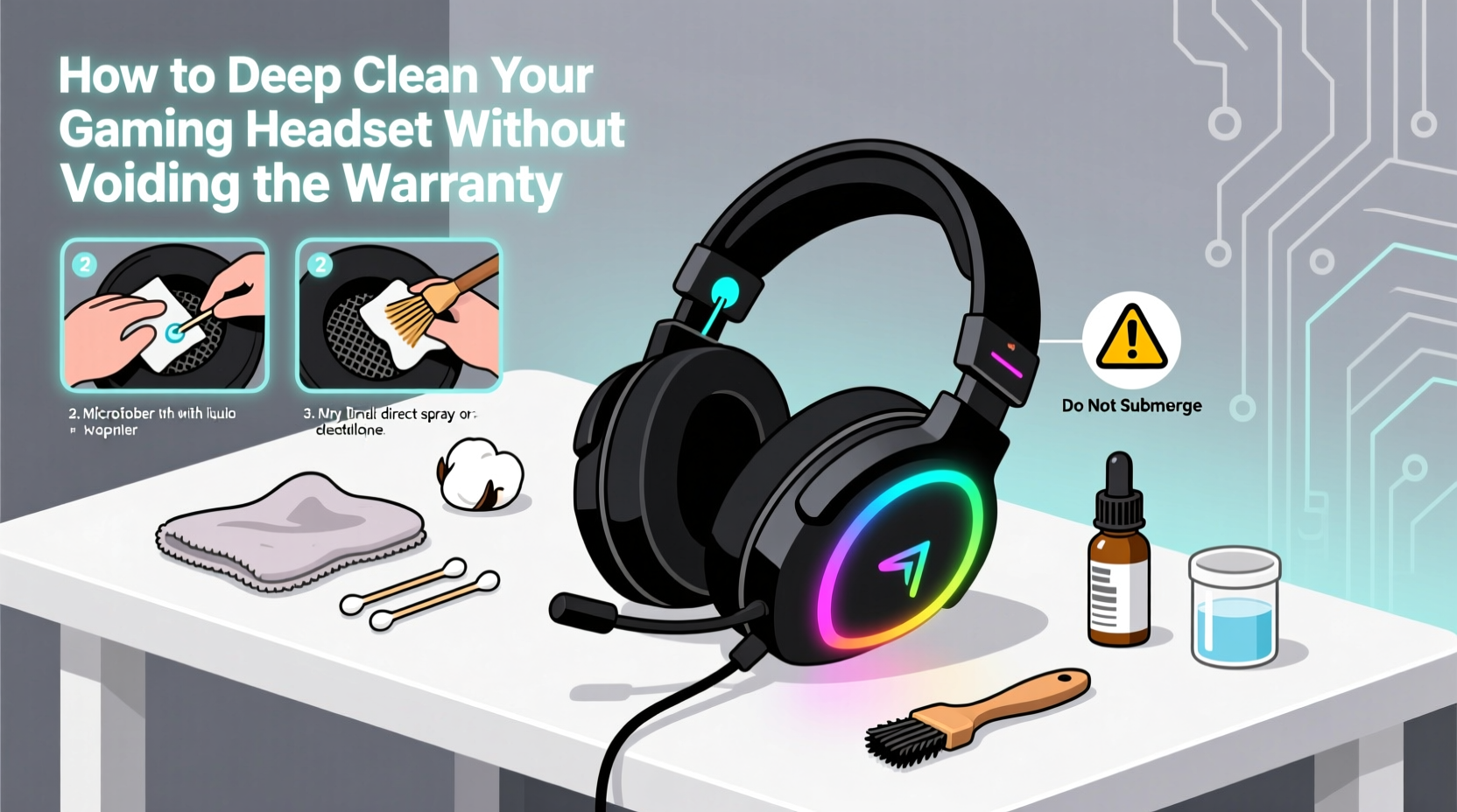 how to deep clean your gaming headset without voiding the warranty
