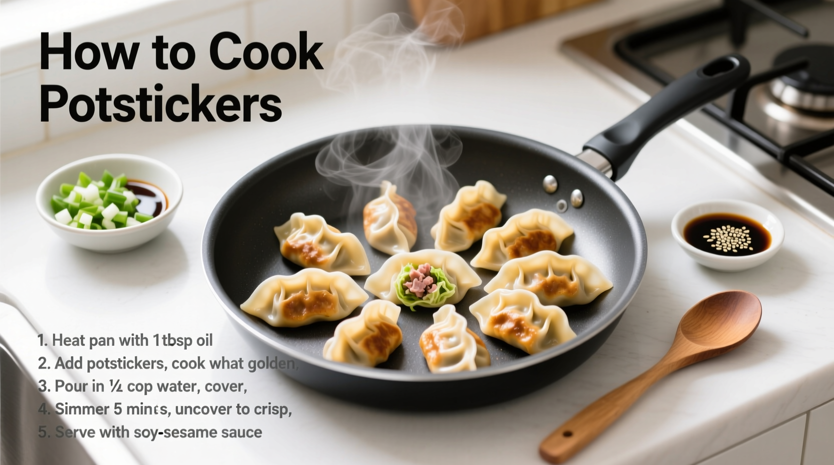How to Cook Potstickers: Perfect Water-Fry Technique