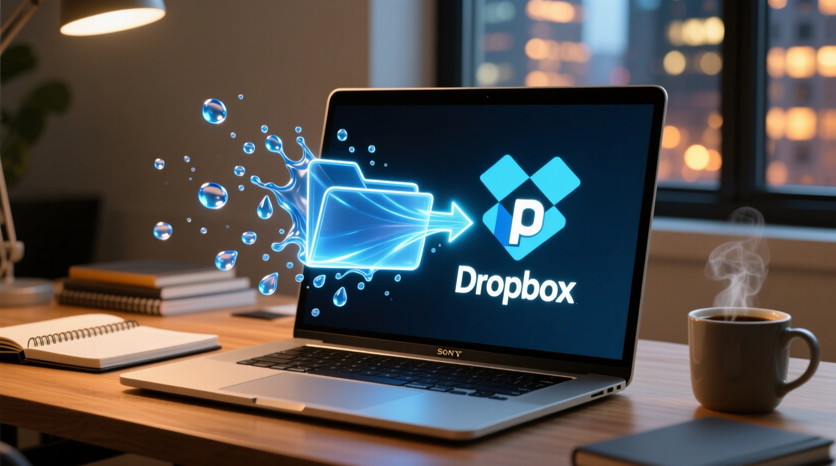 droplings uploads files and folders to dropbox with a p