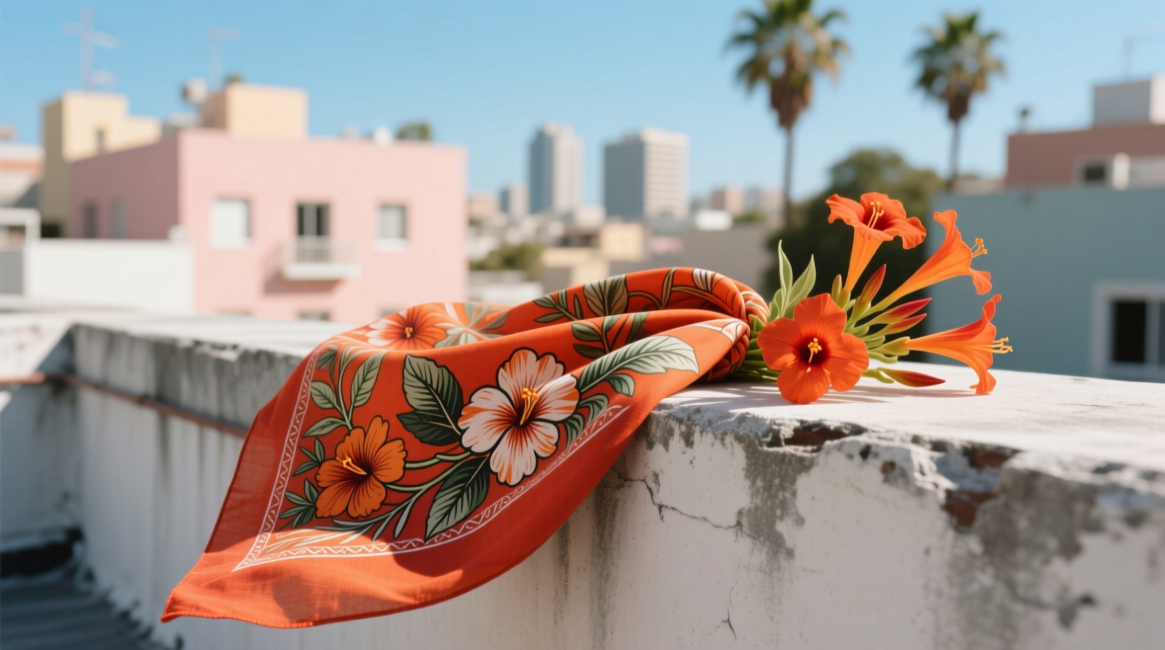 bandana orange lantana