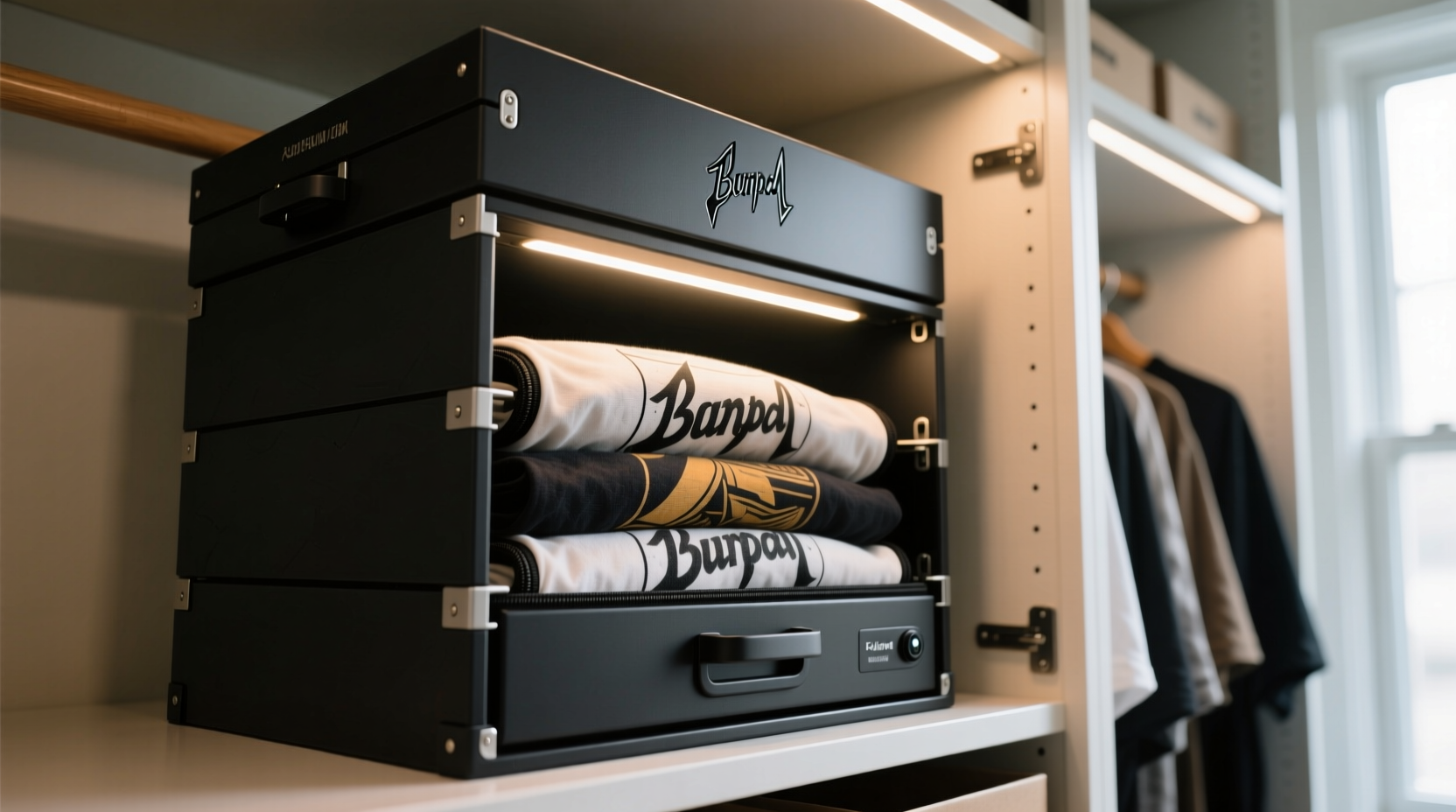 closet organization tips for vintage band tees