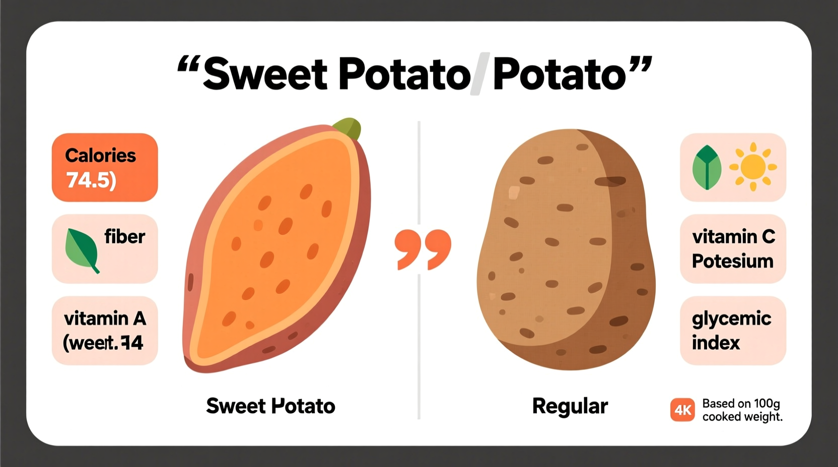 sweet potato vs potato nutrition