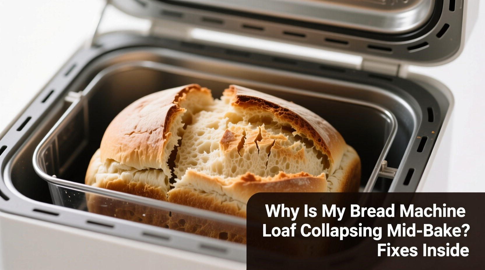 why is my bread machine loaf collapsing mid bake fixes inside