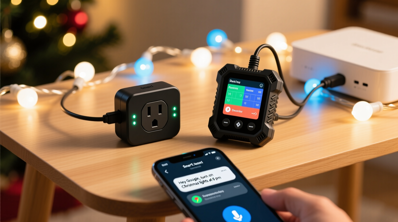 smart plug vs dedicated christmas light controller which gives better scheduling and voice control reliability