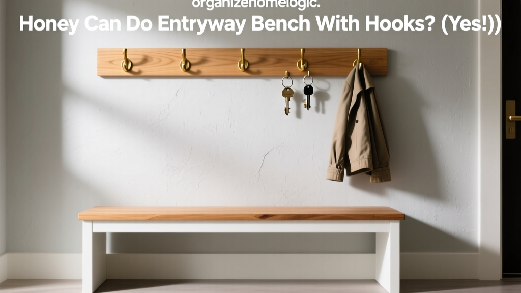 Honey Can Do Entryway Bench With Hooks? (Yes!)